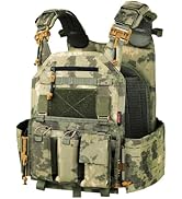 TKLoop Tactical Vest for Men - Lightweight Modular 3D Breathable, Adjustable Quick Release for Tr...