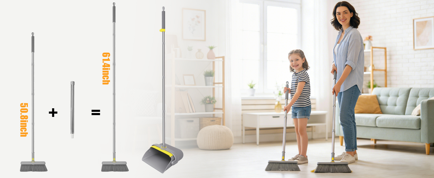broom and dustpan