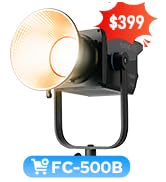 Nanlite FC-500B Bi-Color LED Video Light 2700K–6500K, 500W High Output, CRI 96+ TLCI 98+, Dimmabl...