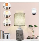 bdayanx Small Table Lamp for Bedroom -Bedside Desk Reading Lamps with 3 Way DimmableTouch Control...