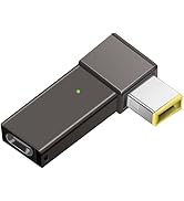 USB C to Slim Tip Laptop Charging Adapter Female Type C to Right Angle DC Square Jack Plug Conver...