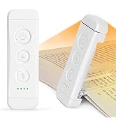 Glocusent USB Rechargeable Book Light, Portable Clip-on LED Reading Light, Reading Lights for Boo...