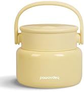 Pawovdeq Adults Bento Soup Thermos for Hot Food Stainless Steel Thermal Lunch Container with Spoo...