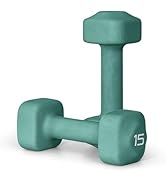 Tone Fitness Neoprene Dumbbell Weight Pairs with Anti-Roll Square Head | Multiple Options