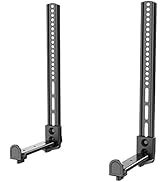 WALI Universal Sound Bar Mount Bracket for Mounting above or Under TV with Non-Slip Base Holder E...