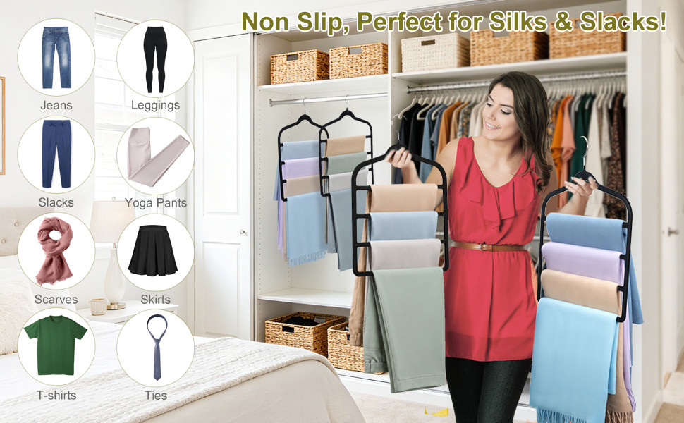 belt tie scarf towel jeans leggings slacks yoga pants hangers rack holder organizer