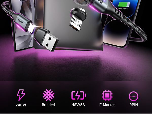 240W USB C Charger Cable