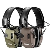 ZOHAN Electronic Shooting Ear Protection with 4X Sound Amplification,Slim Active Noise Reduction ...