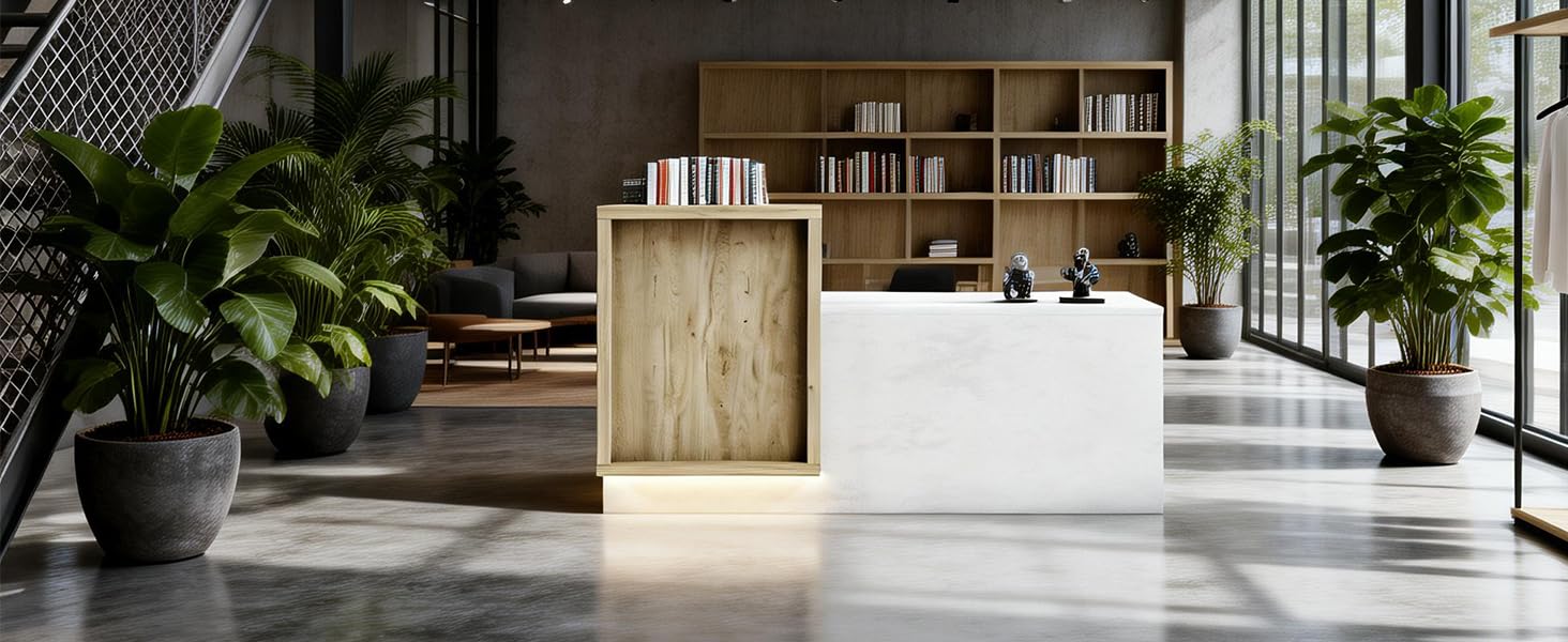 79&amp;#34; Reception Desk with Counter