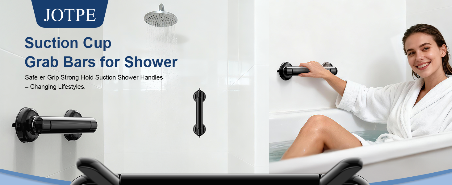 suction grab bars for shower