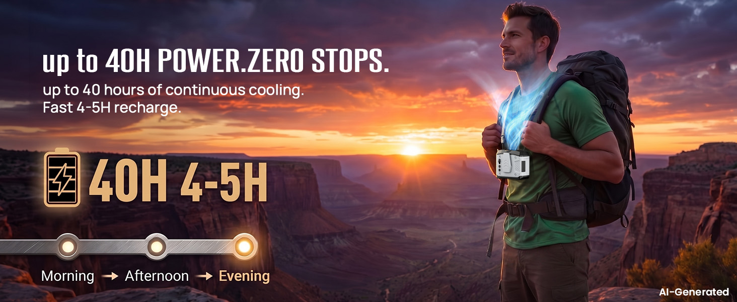 fan for shirt clip supports cooling through workdays, hikes, and outdoor events