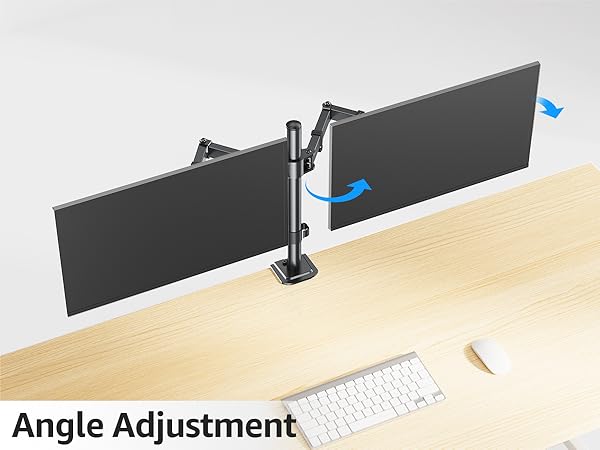 MOUNTUP dual monitor desk mount fully adjustable dual monitor arm for 2 LCD screens
