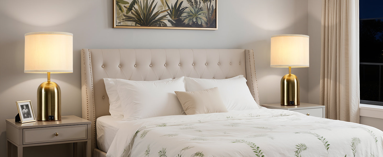 gold lamps for nightstand