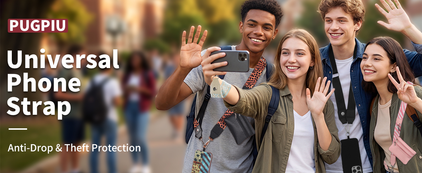 PUGPIU Clip and Go Phone Strap