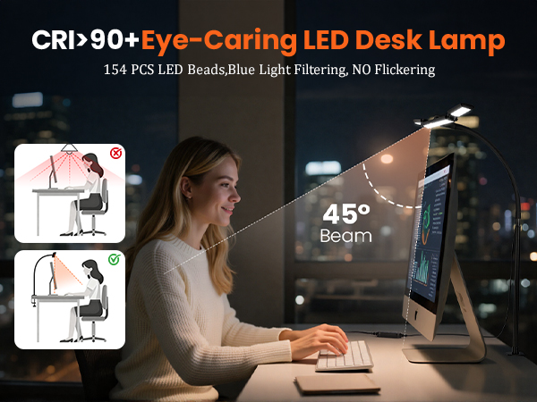 5 Color &amp;amp;amp;amp;10 Brightness Dimmer Flexible Desk Light