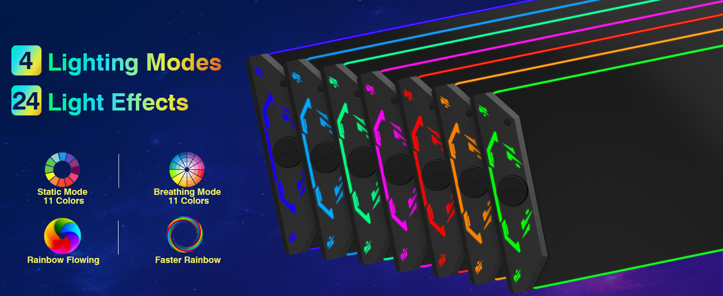 Gaming mouse pad RGB mousepad wireless charging