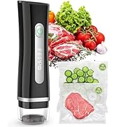 FEPPO Vacuum Sealer for Food with Visible Water Tank, Handheld Saver Compact Vacuum Sealer Machin...