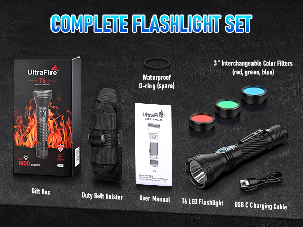 COMPLETE FLASHLIGHT SET