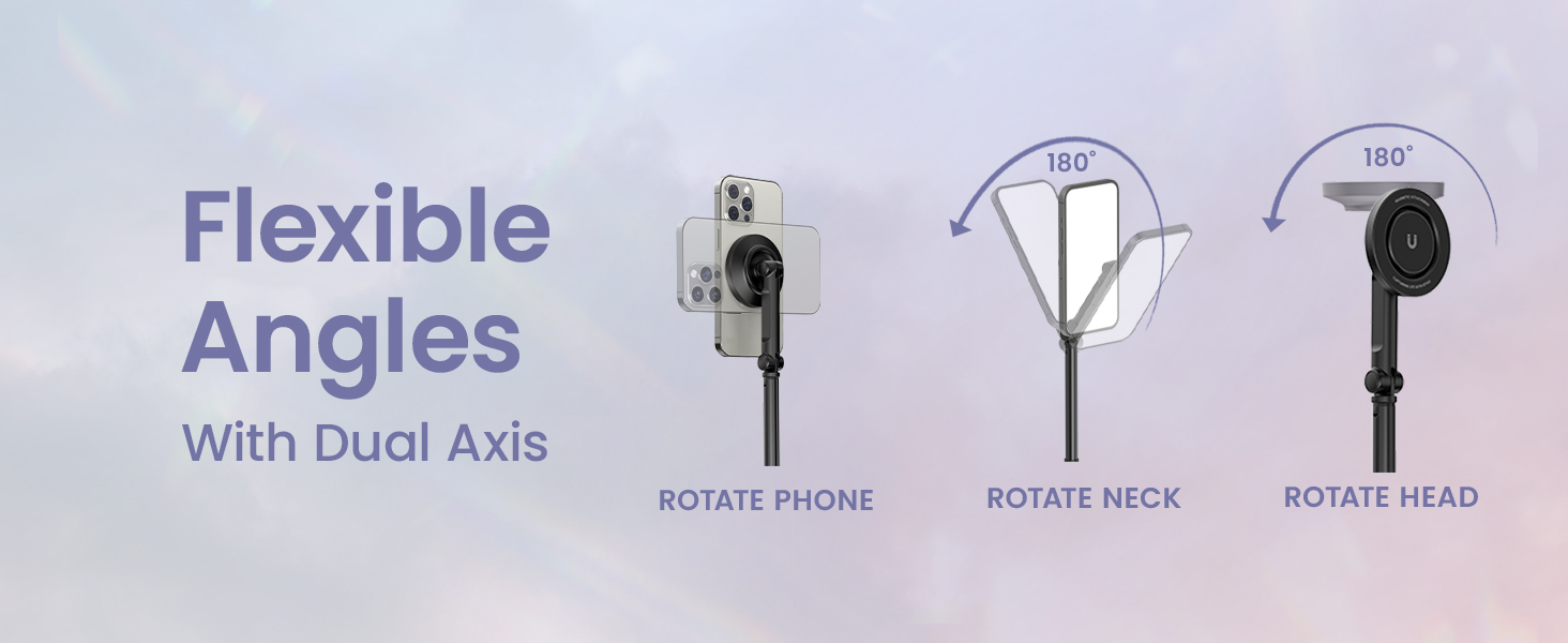 iPhone selfie tripod stand with Bluetooth