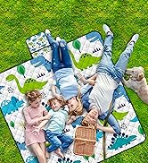 Extra Large Picnic Blanket Waterproof,80"x 80"Foldable Machine Washable Beach Blanket,Outdoor Bla...