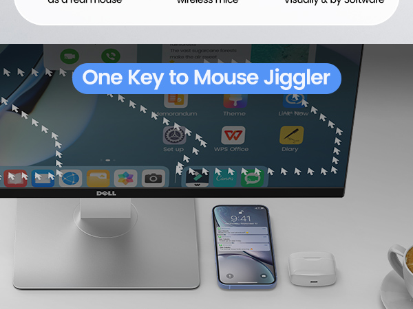 Wireless Mice with Build-in Mouse Jiggler Mover