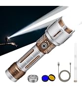 SKYFIRE LED Rechargeable Flashlights High Lumens with Light Saber: Super Bright Flashlight Zoomab...