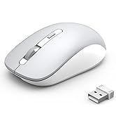 Bluetooth Mouse, J JOYACCESS 2.4G Wireless Bluetooth Mouse Dual Mode(Bluetooth 5.0/3.0+USB), Comp...