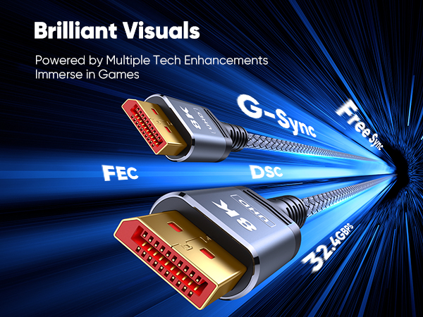 DisplayPort Cable 1.4