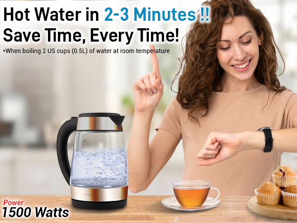 Hot Water in 2-3 Minutes!