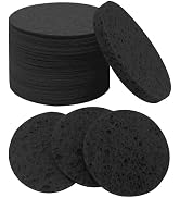 50-Count Large Compressed Facial Sponges for Estheticians,Daily Cleansing and Gentle Exfoliating-...