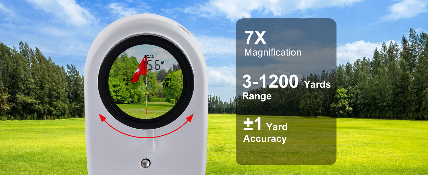 Golf Rangefinder with Slope