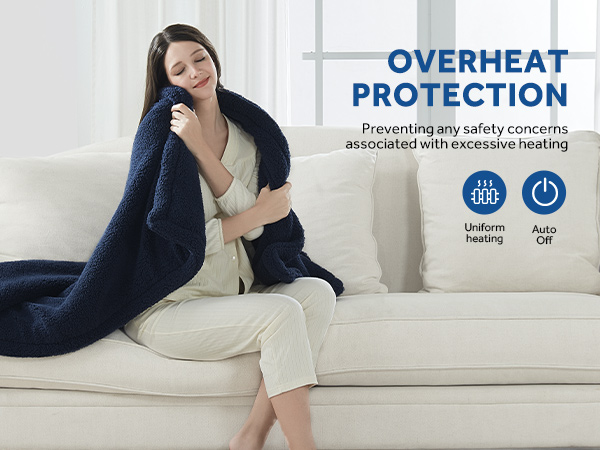 heated sherpa blanket warm and cozy