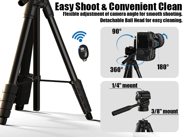 Multi-angle adjustable camera tripod
