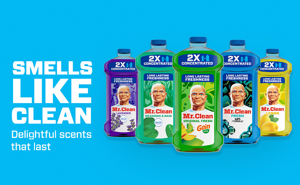 Mr. Clean Multi Surface Cleaner with Gain Original Scent - Smells Like Clean