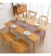 Boho Embroidery Table Runner, Geometry Fall Kitchen Dining Table Decoration for Home Party Decor ...