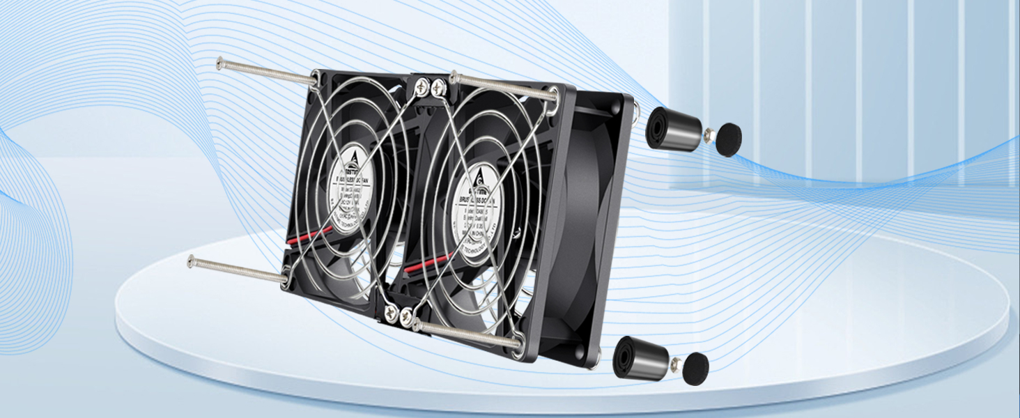 Variable speed control fan 120mm 110v 120v 220v 240v for server rack