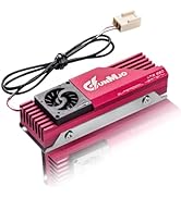 GUNMJO M.2 2280 SSD Heatsink, 20mm Built-in Cooling Fan, Aluminum Plate-Fin Design, with Thermal ...
