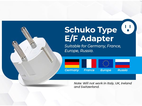 Type E/F Plug Adapters