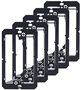 VCE Low Voltage Mounting Bracket (1 Gang, 5 Pack) for Single Gang Wall Plate, Telephone Wires, Ne...