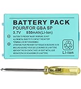 OSTENT 850mAh Rechargeable Lithium-ion Battery + Tool Pack Kit for Nintendo GBA SP Game Boy Advan...