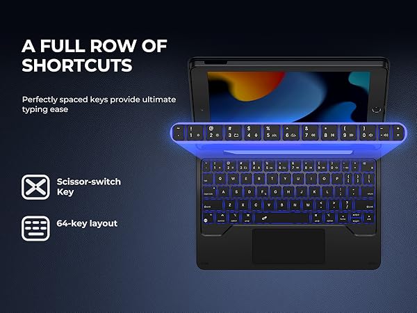 keyboard case for ipad 9th/8th/7th generation