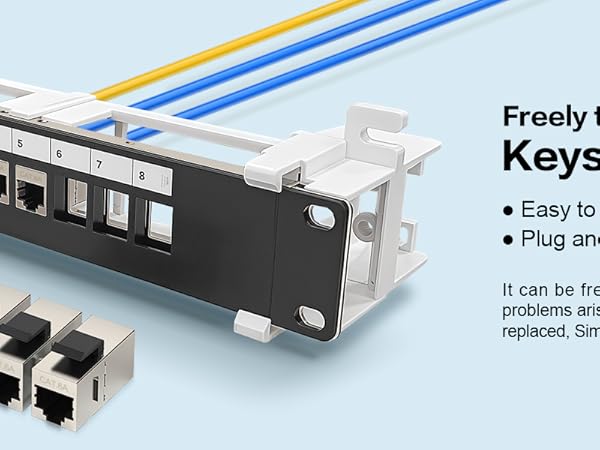 8 port patch panel