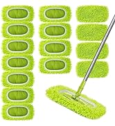 Reusable Dry Sweeping Cloths Microfiber Wet Mop Pads Compatible with Swiffer Sweeper Mop Replacem...