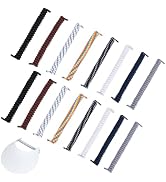 BENECREAT 16 Pcs Sun String Visor Cord, 8 Colors Curly No Tie Shoelaces, 3 Sizes Elastic Shoe Lac...