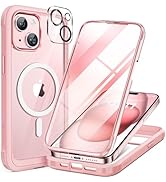 Miracase Glass Series for iPhone 15 Case [Compatible with MagSafe] Full-Body Magnetic Bumper Case...