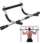 TOPOKO Upgrade Pull Up Bar for Doorway, Max Capacity 440 lbs Chin Up Bar, Portable Upper Body Fit...