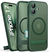 BXYJY for iPhone 17 Case Magnetic with Stand, Camera Control Button, Full Lens Protection, Compat...