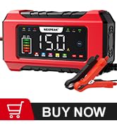 NEXPEAK NC215 15-Amp Battery Charger, 12V 24V LiFePO4 Lead Acid Portable Car Battery Charger 9-St...