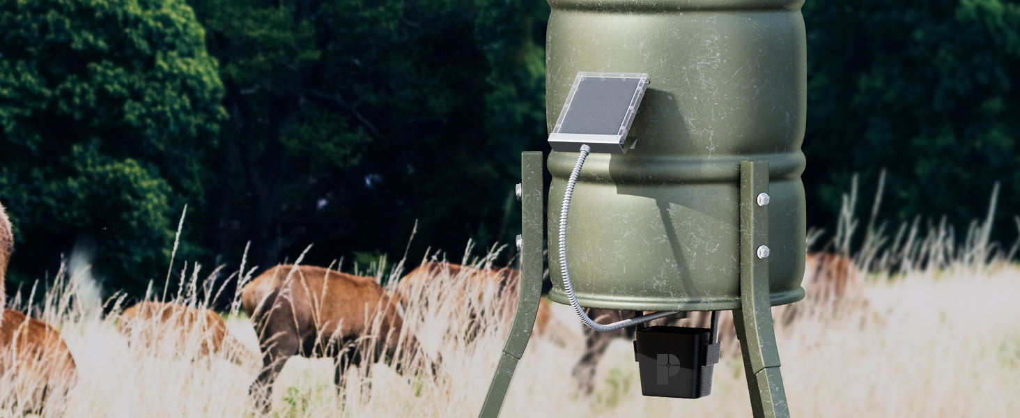 solar panel for deer feeder