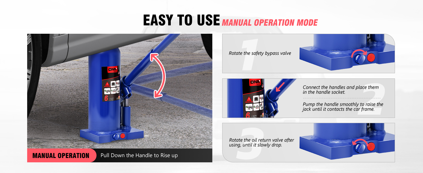 6 TON Hydraulic Bottle JACK